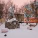 Памятная стела военным строителям в городе Заозёрск
