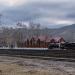 Vysokogornaya railway station and locomotive depot