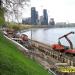 Стройплощадка новой Крутицкой набережной в городе Москва