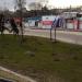 Kiosks of the auto parts market in Zhytomyr city