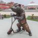 Скульптура «Медведь на самокате» в городе Рязань