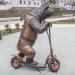 Скульптура «Медведь на самокате» в городе Рязань