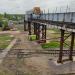 Строительство нового пешеходного моста в городе Мга