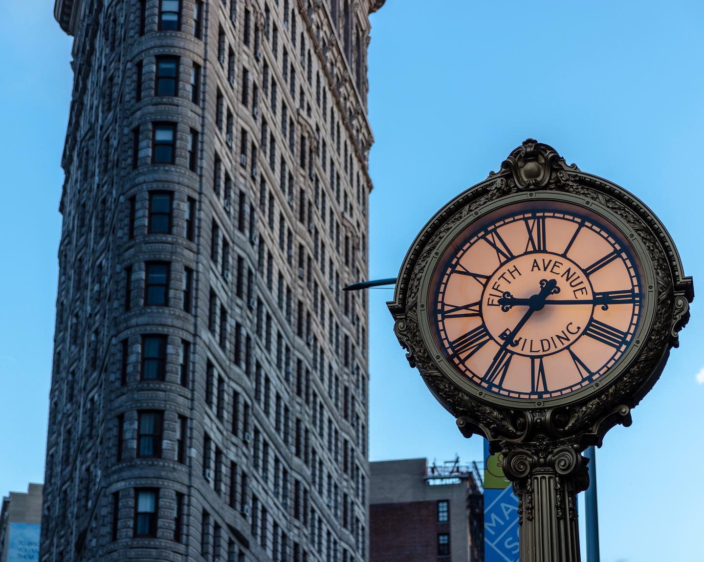 Fifth Avenue Building Sidewalk Clock New York City, New York