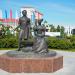 Monument to Alexander Pushkin and Natalia Goncharova in Khanty-Mansiysk city