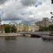 Пешеходный мост в городе Москва