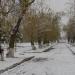 Аллея к стадиону в городе Енакиево