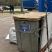 Снесённый пост охраны автостоянки в городе Москва