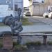 Скульптура кот Матроскин на скамейке в городе Барнаул