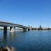 Queensway Bay Bridge in Long Beach, California city