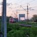Строящийся новый железнодорожный мост через Клязьму в городе Долгопрудный