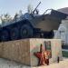Мемориал Афганской войны (БТР-80) в городе Ленино