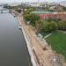 Стройплощадка новой Крутицкой набережной в городе Москва