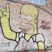 Homer Simpson Mural in Zhytomyr city