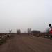 Железнодорожный переезд в городе Мирноград