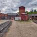 Riihimäen veturihalli in Riihimäki city