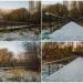 Пешеходный мост через реку Алёшинку в городе Москва