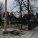 Дом с красным флагом в городе Вырица