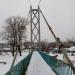 Пешеходный мост через Лесной Воронеж в городе Мичуринск