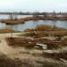 Преграда из бетонных блоков в городе Безлюдовка