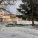 Снесённый фонтан «Лебеди» в городе Павловский Посад