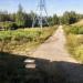 Закрытый железнодорожный переезд в городе Куровское