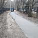 Трасса железной дороги в городе Мытищи