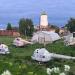 Площадка с вертолётами в городе Выборг