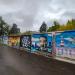 Забор с граффити в городе Обнинск