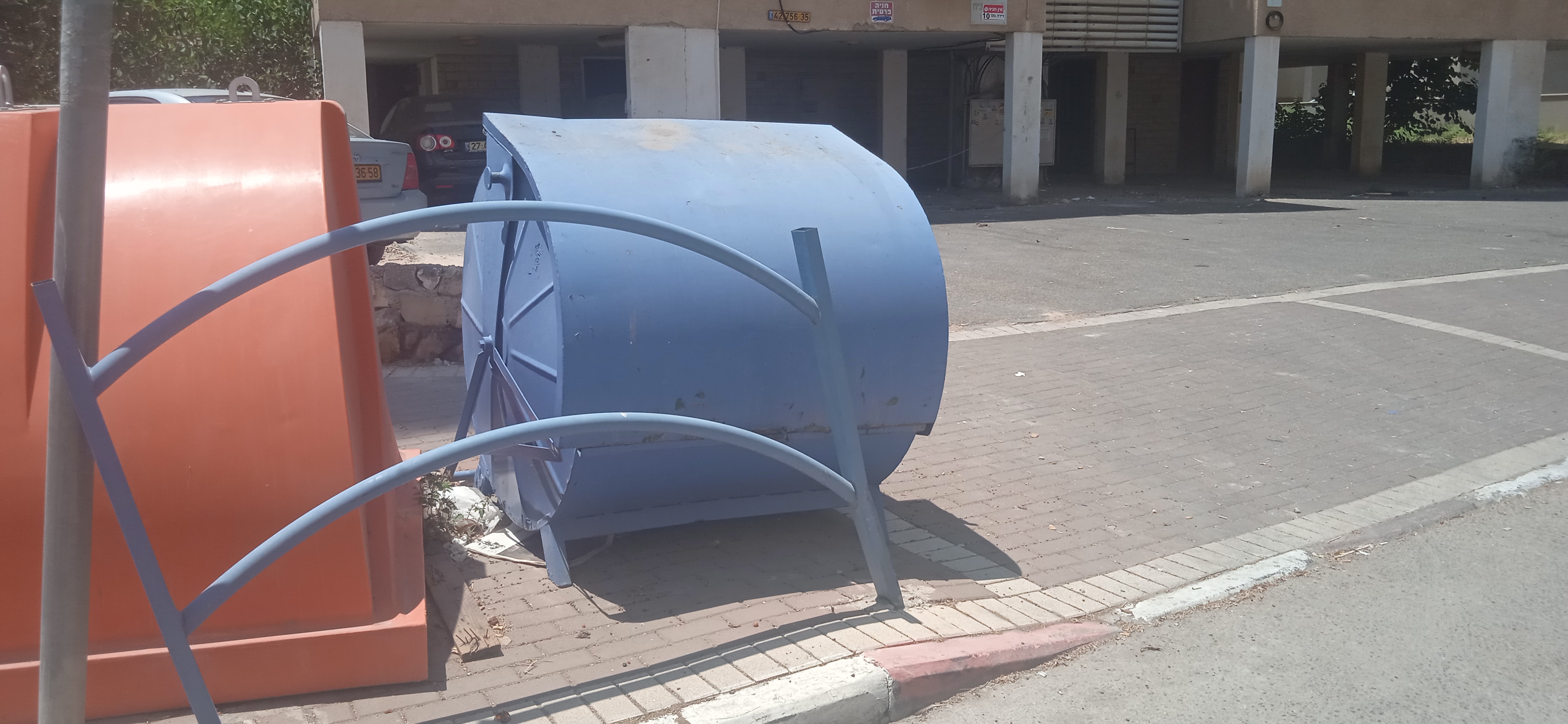 Paper Cardboard Collection Box Afula waste collection point / civic