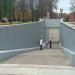 Въезд в подземный дебаркадер в городе Москва