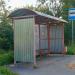 Автобусная остановка в городе Пудость