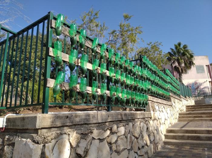 Plastic Bottles Fence Afula