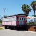 Old railroad car in Tel Aviv-Yafo city