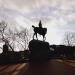 Equestrian statue in Cologne city