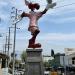 Rocky and Bullwinkle statue in Los Angeles, California city