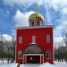 Строящийся капитальный храм Сретения Господня в Бирюлёво в городе Москва