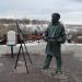 Скульптура художника в городе Владимир
