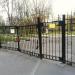 Ворота с калиткой на территорию Московского колледжа железнодорожного транспорта (МКЖТ) в городе Москва