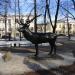 Sculpture of a bronze deer in Smolensk city