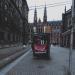 Tramhalte in Amsterdam city