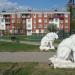 Скульптурная композиция «Грустные львы» в городе Серпухов