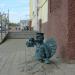 Скульптура «Павлин-станционный смотритель» в городе Серпухов