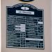 Информационная табличка «Паспорт дома № 2 по улице В. С. Оськина» в городе Гомель