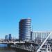 Zilveren toren in Amsterdam city