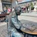 Ławeczka Witolda Gombrowicza in Radom city