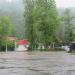 КПП с шлагбаумом в городе Сочи