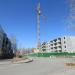 Строящийся жилой дом в городе Курган