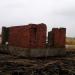 Остатки немецкой постройки из красного кирпича в городе Калининград