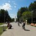 Главная аллея парка в городе Истра